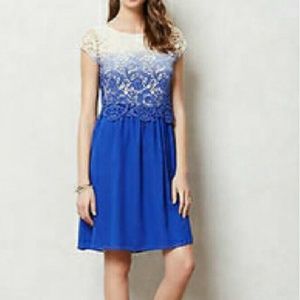 Seen Worn Kept Dip Dyed Crochet Overlay Dress